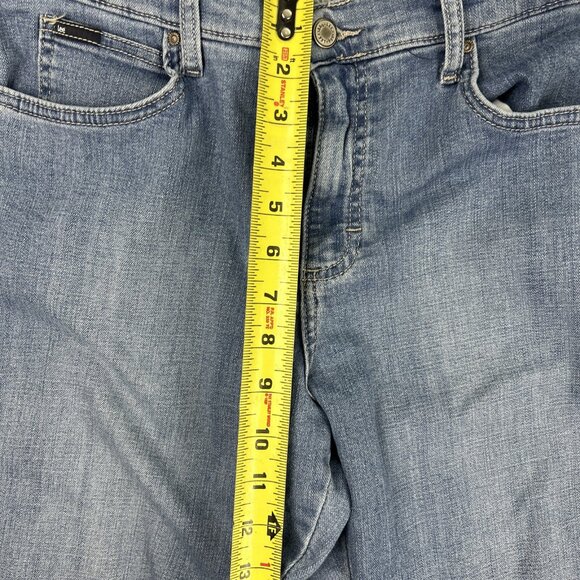 Lee Relaxed Fit Capri Jeans Denim Blue Size 10 Petite Shorts Pants Ankle - Picture 3 of 8